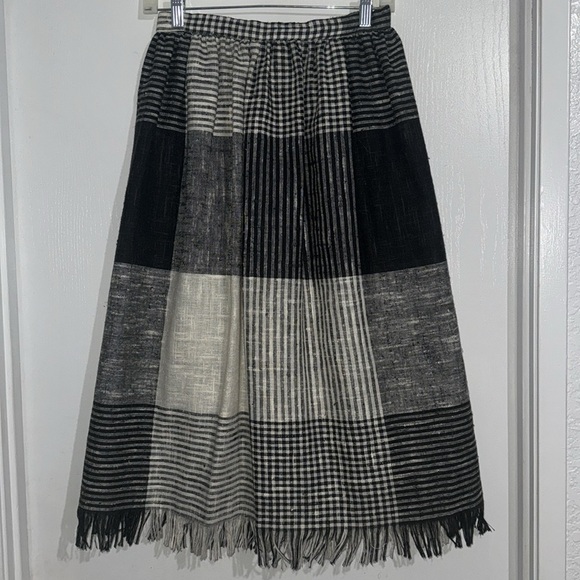 3 Piece Matching Vintage Set / Skirt Suit small XS S oversized gingham pattern - Picture 5 of 12